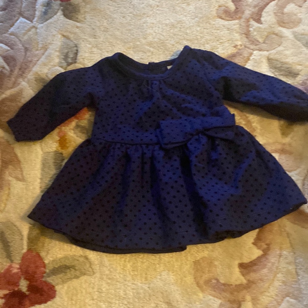 Infant baby dress size newborn long sleeve with matching diaper cover